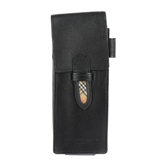 Burberry Accessories Burberry Rivera Series Pen Case Leather Black burberry-accessories-burberry-rivera-series-pen-case-leather-black